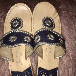 purple size 8 Jack Roger Sandals